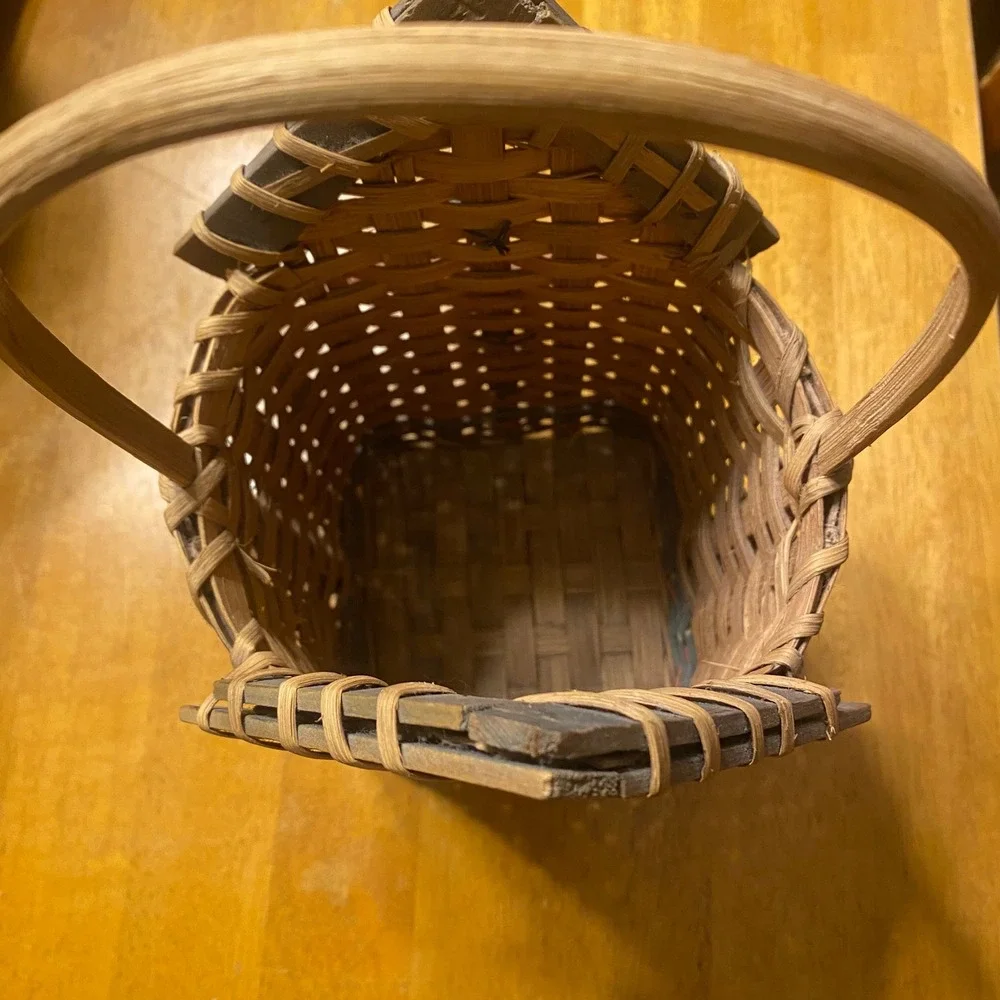 Bless This Nest Woven Birdhouse Basket‎ Farmhouse Decor Rustic